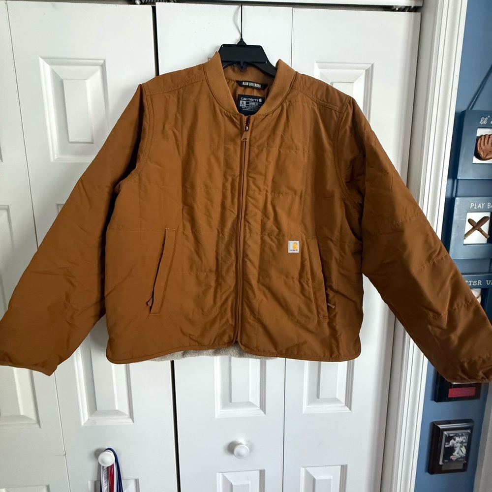 Carhartt Tan Quilted Jacket